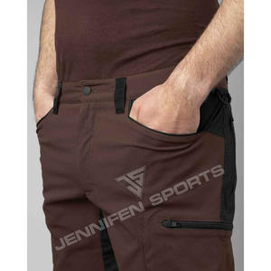 กางเกงลำลองขายาวผ้าคอตตอน100% มีซิปและกระดุมปิดกระเป๋าเข็มขัดด้านข้างมีห่วงซับใน - Product Image 3