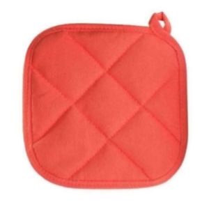 100% lin carré Design classique bleu foncé cuisine manique poche antidérapante résistant à la chaleur barbecue tapis tampons ensemble écologique - Product Image 3