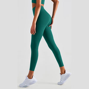 Venta al por mayor de alta calidad 80% de nailon 20% Spandex gimnasio Fitness Yoga Pantalones de mujer entrenamiento apropiado para la edad mallas deportivas para adultos - Product Image 3