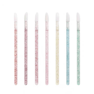 Marque privée [50 pièces/pochette] MEEPLUS KOREA Mini brosse colorée Q-tips écouvillon pour Extension de cils et Extension de cils à lèvres - Product Image 2