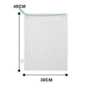 Bolsa de Red de Poliéster Ecológica, Portátil, Reciclable y Lavable con Tamaño Personalizado - Product Image 5