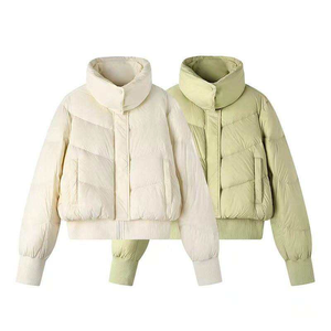 Veste matelassée recyclée écologique pour hommes et femmes Veste matelassée ceinturée pour femmes durable Manteau d'hiver à la mode - Product Image 2