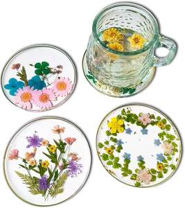 Sous-verre en résine léger, style bohème, écologique, haute qualité, design personnalisable, manipulation et nettoyage faciles, surface lisse - Product Image 1