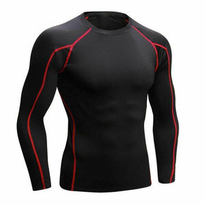 Camiseta Deportiva de Compresión para Hombre, de Alta Calidad, con Logotipo Personalizado, Transpirable, con Estampado por Sublimación, para Gimnasio y Entrenamiento - Product Image 1