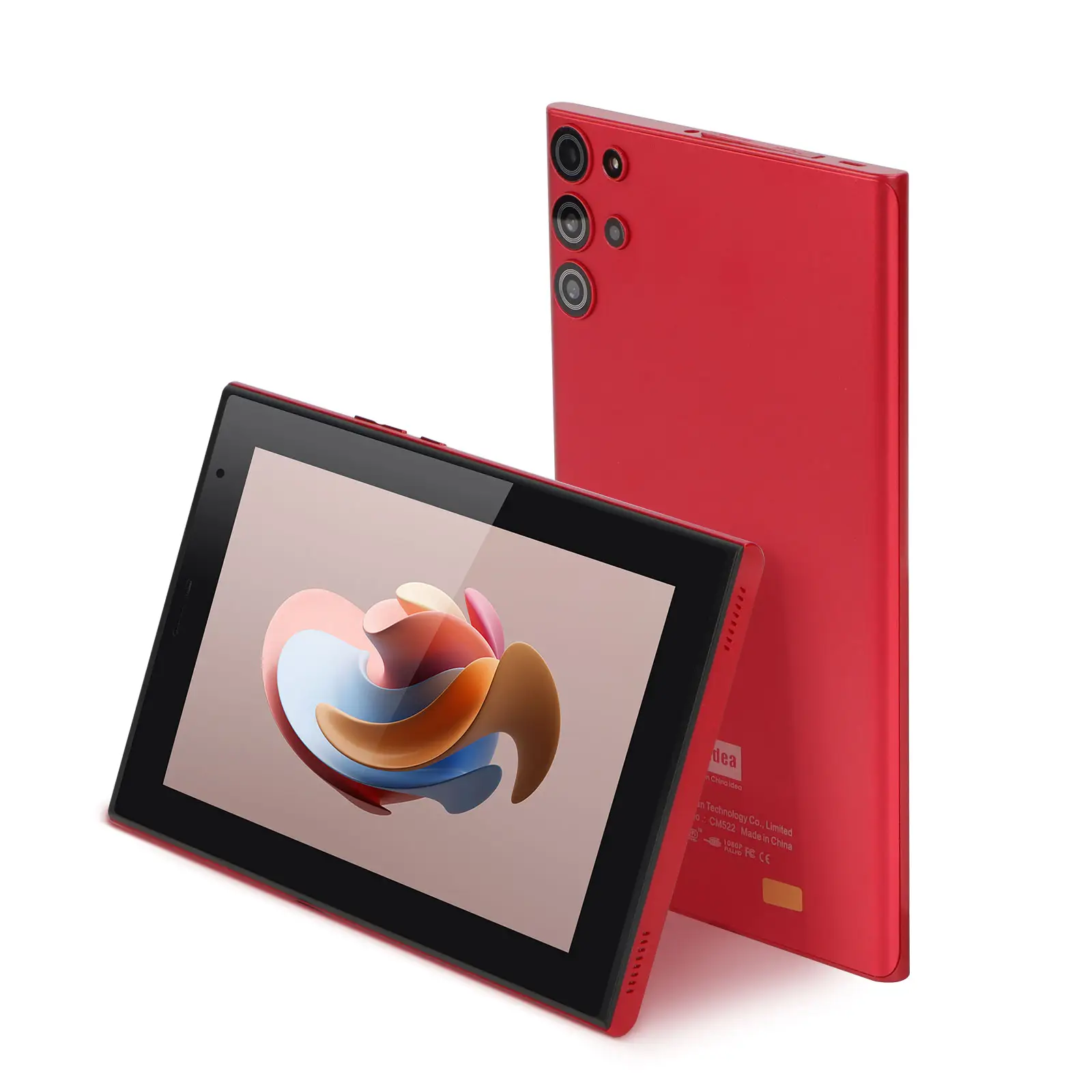 C idea Tablet portátil OEM WIFI para PC 6GB RAM 128GB ROM Quad Core Gaming Tablet Android 12 7 polegadas com Sim para Individal (vermelho)