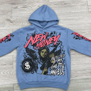 Sweat à capuche d'hiver pour homme surdimensionné en molleton 100% coton de haute qualité 2026, vente en gros, personnalisable, avec fermeture éclair, poche numérique - Product Image 5