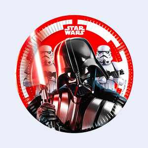 Platos Desechables de Star Wars de 19.5 cm, 6 Piezas, Vajilla para Fiestas - Product Image 1