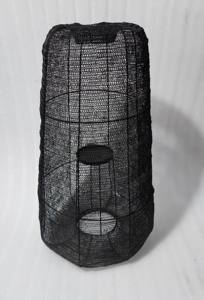 Fabriqué à la main en métal fer cône bougeoir lanternes cinq tailles différentes support de revêtement en poudre noire pour la décoration intérieure de noël - Product Image 5