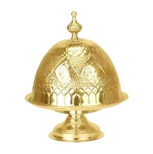 Olla para crema de Metal de diseño martillado con tazón de fecha y soporte para patas para mesa de Hotel de boda, uso para servir frutas secas, ollas para crema - Product Image 2