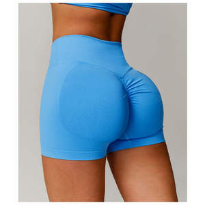 กางเกงขาสั้นเล่นโยคะเอวสูงสำหรับผู้หญิงกางเกงขาสั้นสำหรับเล่นโยคะออกกำลังกายสำหรับผู้หญิงกำหนดโลโก้ได้ตามต้องการ - Product Image 3
