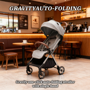Poussette bébé portable <span class=keywords><strong>Love</strong></span> Seed Q6 à quatre roues, cadre en alliage d'aluminium, pliage à un bouton, capacité de charge de 20 kg, pour les enfants de 0 à 3 ans - Product Image 5
