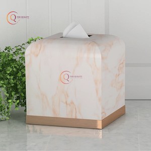 Couvercle de boîte à mouchoirs en marbre fabriqué à la main porte-serviettes en marbre carré Design unique dernière arrivée pour l'utilisation de cadeaux de restaurant et d'hôtel - Product Image 2