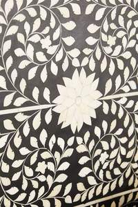 Muebles con incrustaciones de hueso, diseño moderno, gabinete con incrustaciones de hueso real con 7 cajones para sala de estar, gabinete con incrustaciones de hueso de GM IMPEX - Product Image 6