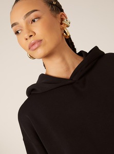 Sudadera con capucha para mujer con estampado personalizado de ajuste clásico-ODM Service Front Logo 100% algodón transpirable y de secado rápido para gimnasio y viajes - Product Image 3