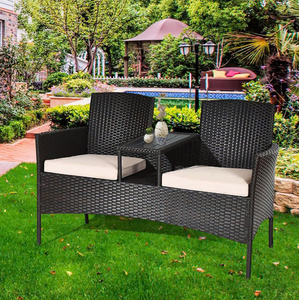 Silla de mimbre de exterior de nuevo diseño, muebles de exterior de 2 plazas, muebles de mimbre de ratán Benchlove Pe hechos en Vietnam - Product Image 3