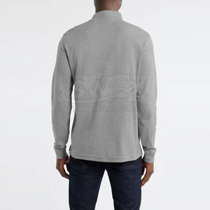 Talla personalizada Loose Fit Basics Hombres Sudadera de cuello simulado Impreso personalizado Sudaderas de hombre para la venta - Product Image 2