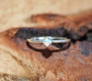 โอปอลของเอธิโอเปียน925แหวนพลอยธรรมชาติเงินสเตอร์ลิงทำด้วยมือโอปอลเครื่องประดับที่สง่างาม - Product Image 3