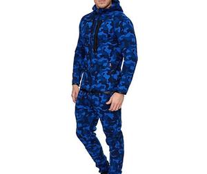 Ensemble de survêtement veste de survêtement pour hommes vêtements d'entraînement de sport hommes joggeurs costumes ensemble vêtements d'hiver en gros - Product Image 2