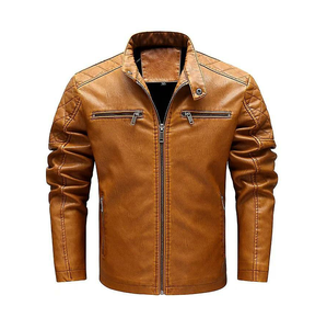 Best Quality Men's Vintage Design Genuine <b>Leather</b> <b>Jacket</b> Latest OEM Breathable Style with Plus Size Feature for <b>Winter</b> - Product Image 2