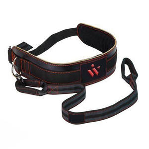 Ceinture de trempage de gymnastique professionnelle pour hommes pour l'entraînement en peau de vache Fitness chaîne en cuir poids respirant confortable ceinture de trempage de levage - Product Image 5