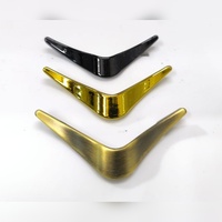 Pieds de meubles en alliage de zinc en forme de U de luxe, support de fixation pour armoire, bouton de canapé, montage noir or, moderne, écologique, commode de cuisine