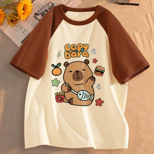 Camisetas divertidas de Capibara para hombres y mujeres, camiseta de verano con diseño de animales, camisetas gráficas de manga corta, ropa de calle para mujer - Product Image 3