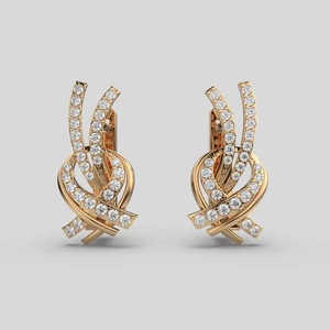 High on Demand Sparkling Diamond Drop <b>Earrings</b> for Brides Designed to Complement Your Gown on the Big Day for Wholesale Supply - Product Image 1