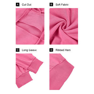 Nuevas sudaderas con capucha cortas de calidad superior para mujer y el mejor estilo Venta caliente Precio de fábrica Etiqueta personalizada Sudaderas con capucha cortas - Product Image 6