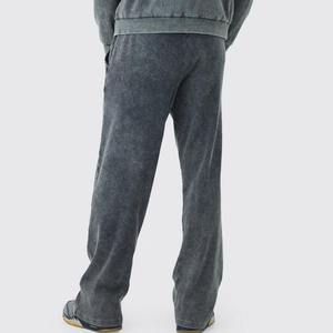 Pantalones Deportivos de Hombre al por Mayor, Estilo Overol, con Estampado Moderno, Lavado Ácido, para Aventuras y Viajes, Tela de Felpa de Algodón, Corte Recto - Product Image 5