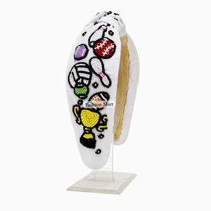 Diadema Deportiva de Lujo con Cuentas, Diadema para el Día del Partido para Fanáticos del Equipo - Product Image 4