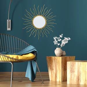 Simple and Irregular Design Shape Building Decorative <b>Mirror</b> Round <b>Gold</b> Plated Wall <b>Mirror</b> Iron High Quality at Wholesale Prices - Product Image 3