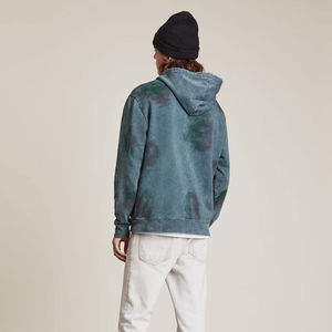 Vente en gros de sweats à capuche pour hommes en polyester 100% personnalisables, style vintage, effet délavé à l'acide, couleur unie, poids lourd, délavé au soleil, basiques - Product Image 3