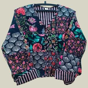 Chaquetas acolchadas de retazos de algodón hechas a mano indias al por mayor, la apariencia perfecta de declaración de moda hace un pensamiento - Product Image 6