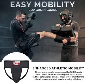 Protège-entrejambe de boxe Farabi Sports personnalisé en gros – Sacoche de soutien MMA pour l'entraînement aux arts martiaux, le kick-boxing et le Muay Thai - Product Image 2