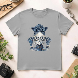 T-Shirt Unisex 100% Cotone 210GSM Stile Casual Vestibilità Oversize Modello Rose con Stampa DTG e Serigrafia - Product Image 1