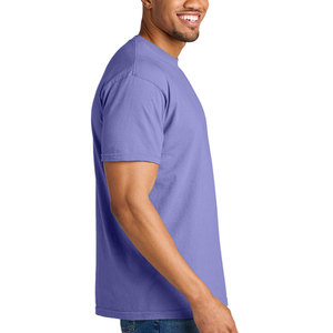 OEM manga corta mezcla de algodón colorido al por mayor tela de algodón unisex camiseta para hombres venta al por mayor de verano Camisetas al por mayor - Product Image 3