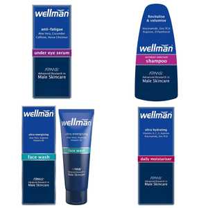 Wellman Skincare - Sérum para el Contorno de Ojos 15ml con Certificación CE, Reduce la Hinchazón, Limpiador Facial 125ml y Humectante Diario Ultra Hidratante 50ml - Product Image 1
