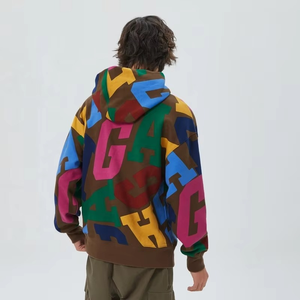 Sudadera con Capucha Unisex con Estampado Completo, Sudadera Gruesa de Invierno, Estilo Holgado, con Logotipo Frontal, para Hombre y Mujer - Product Image 5