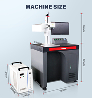 Machine de marquage laser UV de bureau 3W 5W entièrement couverte pour le marquage de tête de chargeur ABS plastique verre métal gravure CNC fabricant