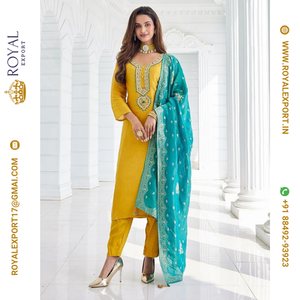 Nouvelle belle collection de costumes de travail brodés au prix de gros par Royal Export Surat - Product Image 1