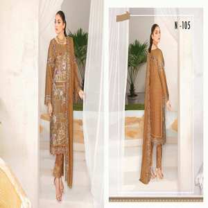 2024 lujo Ramsha Vol NAYAB colección India pakistaní 3 piezas gasa fiesta boda Festival vestidos último desgaste - Product Image 2
