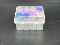 Kotak Botol Cillin 3ml, Tutup Vaksin Hewan Peliharaan, Kotak Plastik 10 Buah, Kemasan Transparan, Merek XIANGSHI, Model SL01, Embossing, Bahan Daur Ulang