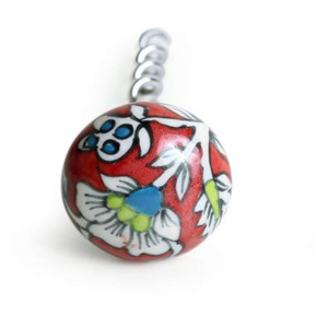 Abridor de botellas de aceite de oliva y vino decorativo, juego de herramientas de Bar, accesorios de Bar, artículos de regalo, Floral pintado a mano - Product Image 2