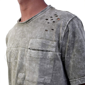 Camisetas 202 lavadas con ácido para hombres, camisa multicolor de alta calidad con lavado mineral, nuevo estilo - Product Image 6