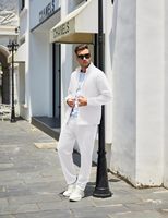 Pantalon de jogging personnalisé en polyester 280 GSM pour homme, léger, respirant, à capuche zippée, survêtement uni sublimé à séchage rapide