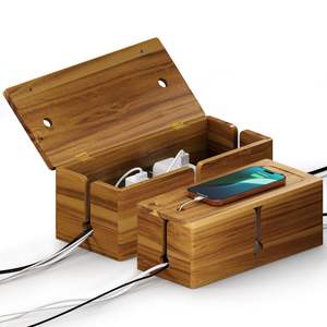 กล่องเก็บสายไฟและสายโทรศัพท์ไม้ ราคาโรงงาน |   งานฝีมือคุณภาพดี |   ขายส่งสินค้าคุณภาพดีที่สุด - Product Image 2