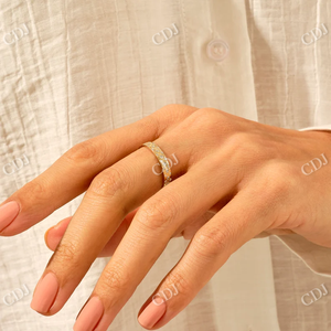 Bague de mariage de créateur de diamants de laboratoire de luxe bague d'anniversaire en or massif dernières conceptions de bijoux personnalisés bandes d'anniversaire - Product Image 3