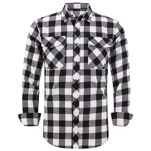Chemise en flanelle décontractée pour homme, logo personnalisé imprimé, respirante, séchage rapide, anti-boulochage, coton léger, taille 6XL, style sportif, haute qualité - Product Image 4