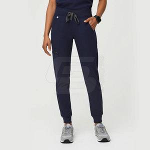 Hospital médico mujeres Doctor Scrub trajes para mujeres elásticos desgaste Scrubs enfermería uniformes quirúrgicos conjuntos para la venta - Product Image 4