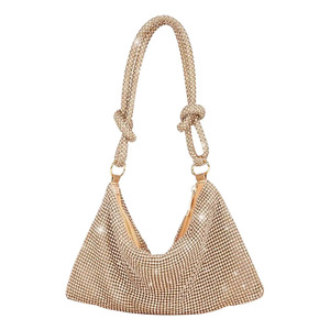 Sac à main hobo en cristal scintillant pour femmes pour les soirées - Couleurs assorties - Product Image 1